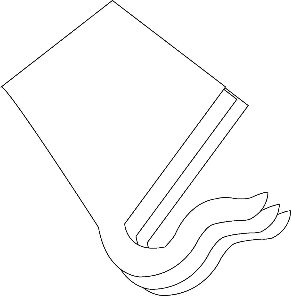 SHAPES ETC. Large Single Color Creative Foam Cut-Outs - Kite