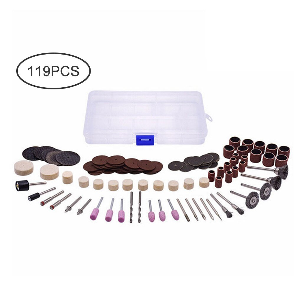 119Pcs/Set Wooden Metal Engraving Electric Rotary Tool Accessories Grinding Polishing Drilling Tools Power Tools Acccessiories-3