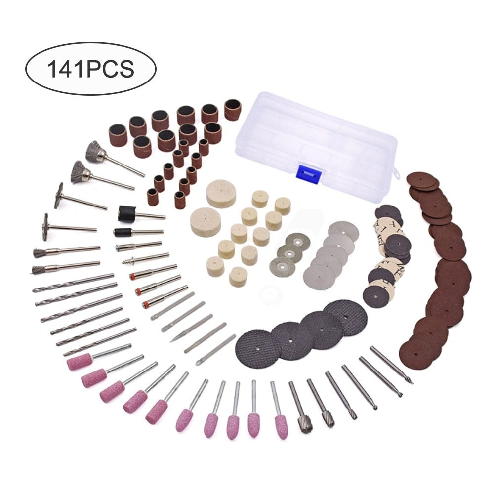 119Pcs/Set Wooden Metal Engraving Electric Rotary Tool Accessories Grinding Polishing Drilling Tools Power Tools Acccessiories-4