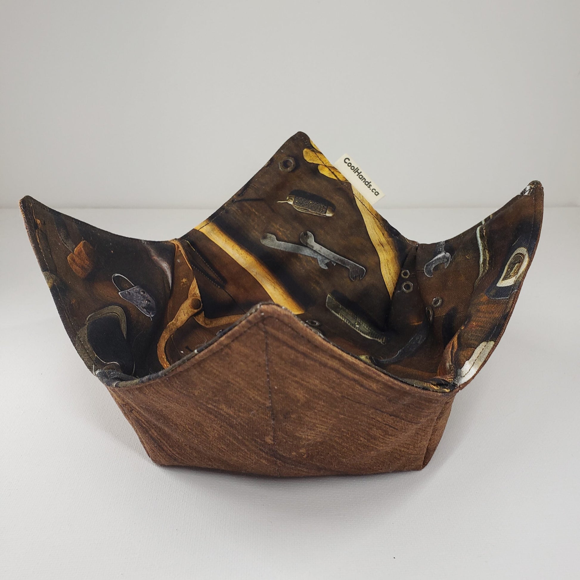 100% Cotton Microwavable Bowl Cozy - Woodshop-4