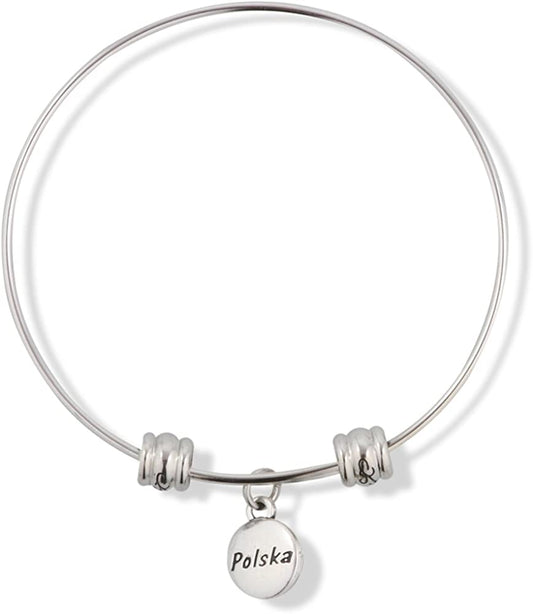 Polska Poland Fancy Charm Bangle-0