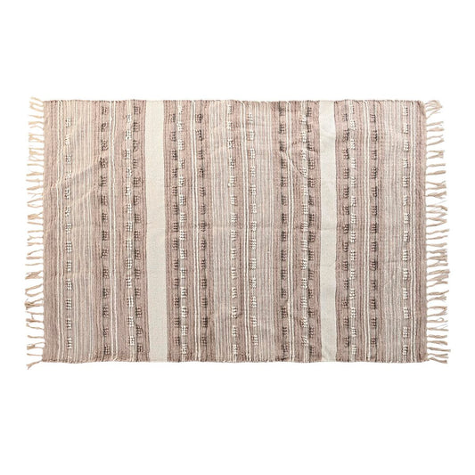 Carpet DKD Home Decor Fringe Boho Polyester Cotton (120 x 180 cm)-0