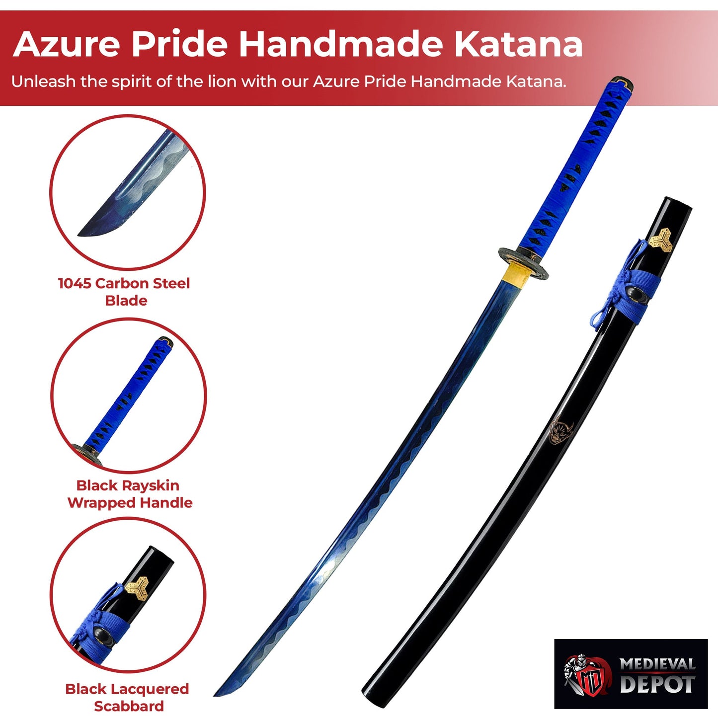 Azure Pride Handmade Katana