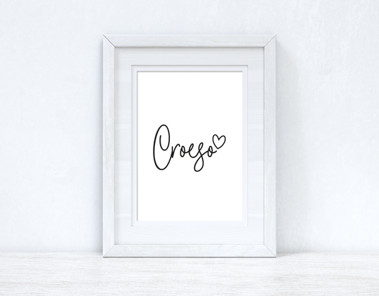 Croeso Welcome Home Welsh Decor Wall Decor Print-0