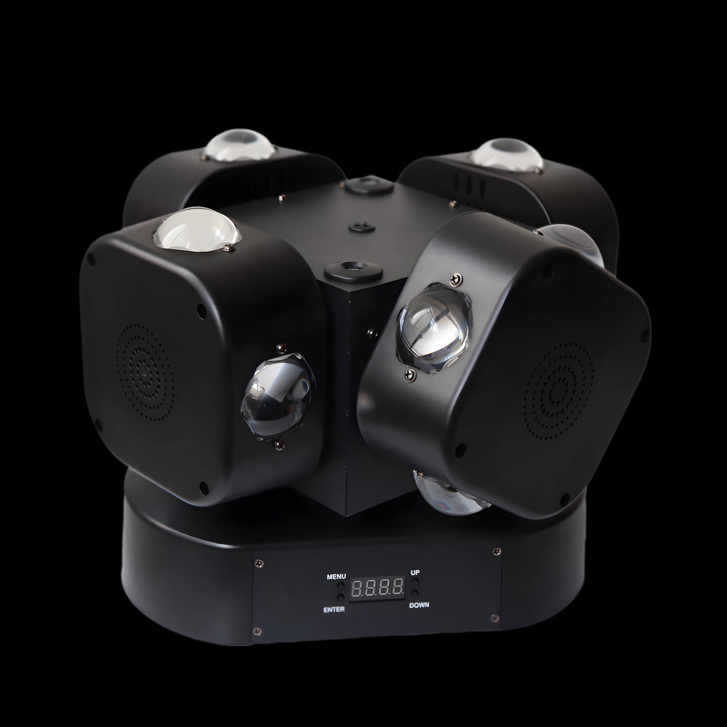 10W*16pcs RGBW 4 Heads Rotating 4In1 Led Laser Strobe Effect Disco Party Lights