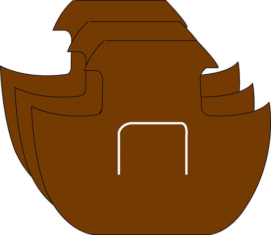 SHAPES ETC. Large Single Color Creative Foam Cut-Outs - Ark