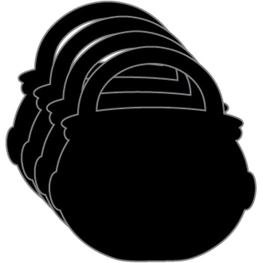 SHAPES ETC. Large Single Color Creative Foam Cut-Outs - Cauldron