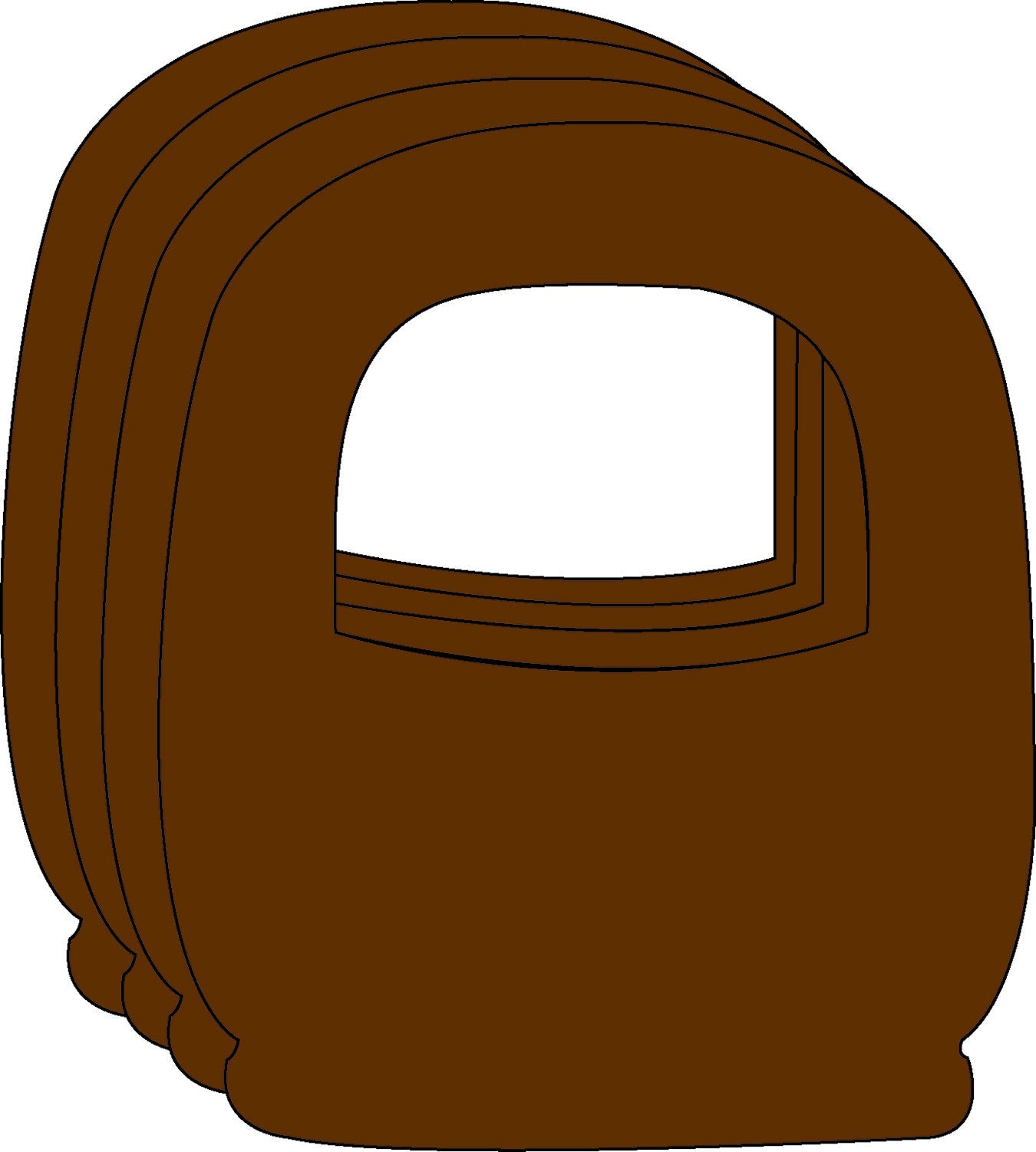 SHAPES ETC. Large Single Color Creative Foam Cut-Outs - Basket