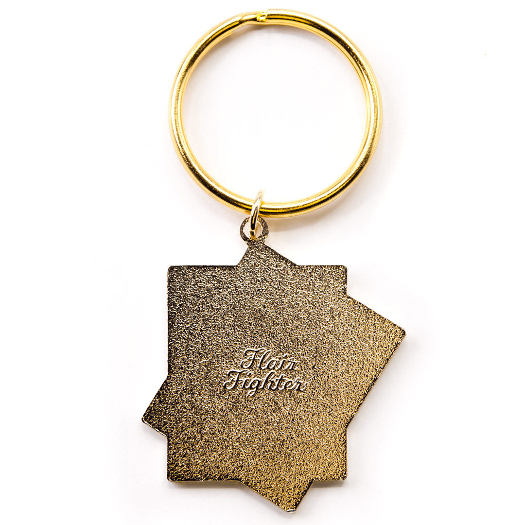 Ask Me About My Cats! (Tonkinese Cat) Keychain